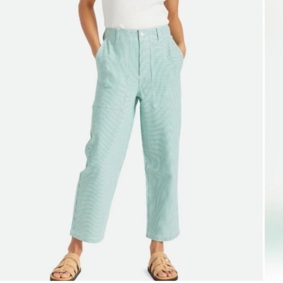 Brixton Vancouver Utility Pants Super High Waist Straight Leg Size 28 - Picture 1 of 9